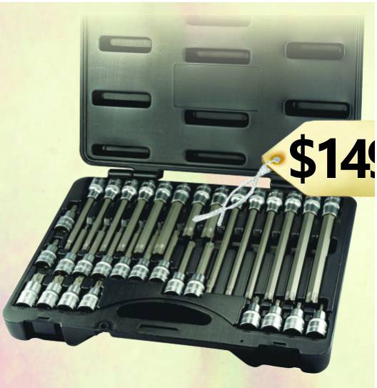 AUZGRIP - 32 PC 1/2 SQ. DR. TORX BIT SOCKET SET 